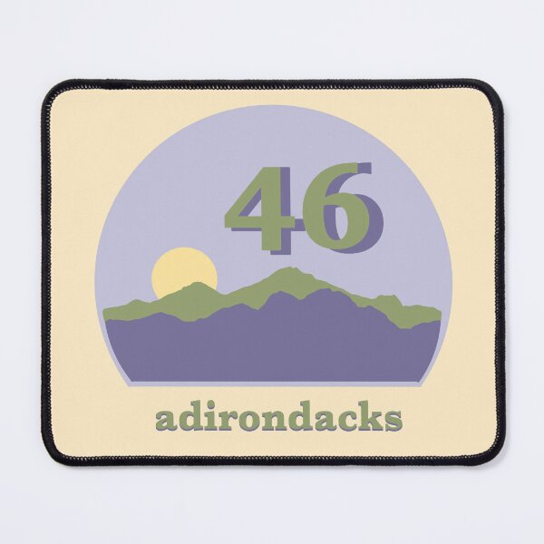 Item preview, Upstate New York Adirondack Skyline 46 High Peaks - Green/Purple/Yellow designed and sold by emilyspencer.