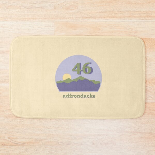 Item preview, Upstate New York Adirondack Skyline 46 High Peaks - Green/Purple/Yellow designed and sold by emilyspencer.