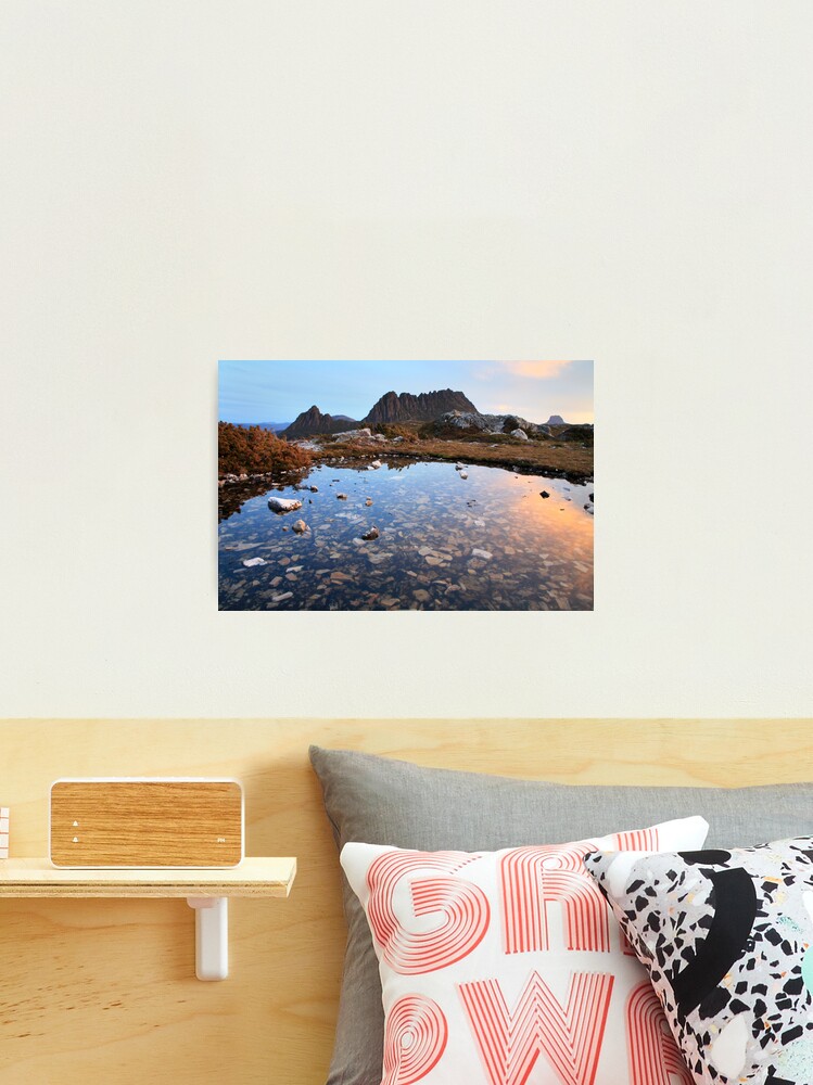 Photographic Print, Cradle Mountain Tarn Sunset, Australia designed and sold by Michael Boniwell