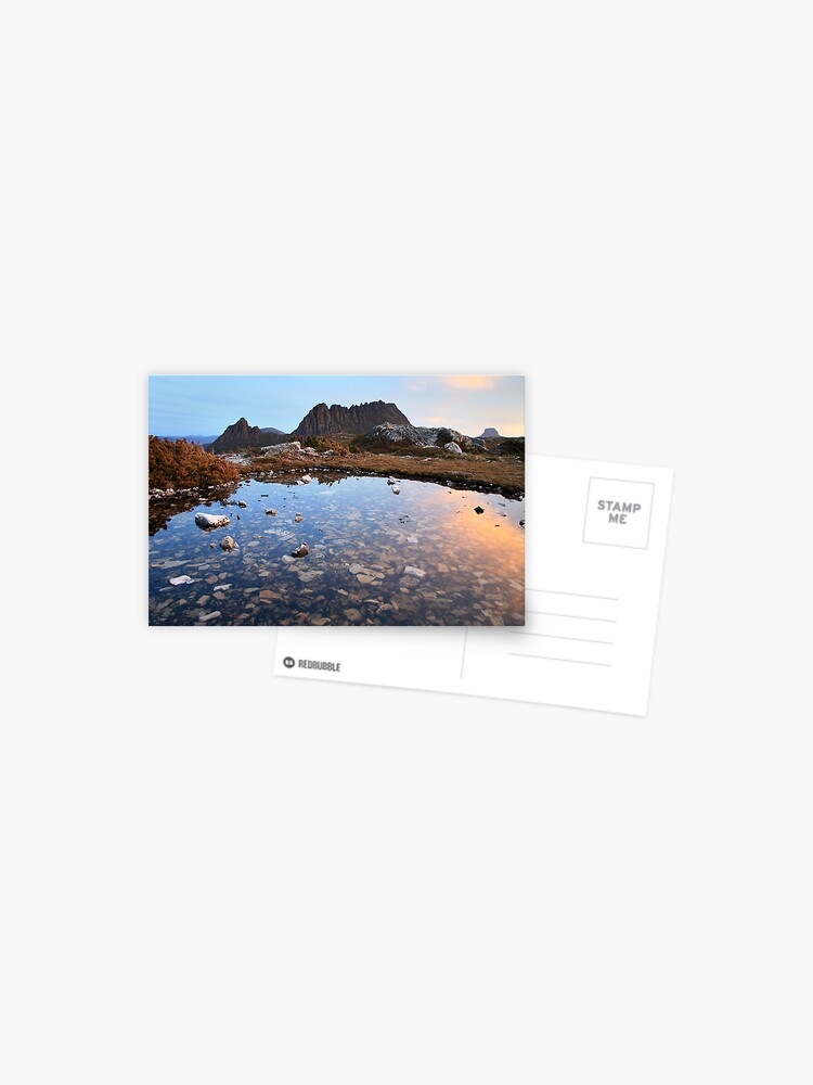 Thumbnail 1 of 2, Postcard, Cradle Mountain Tarn Sunset, Australia designed and sold by Michael Boniwell.