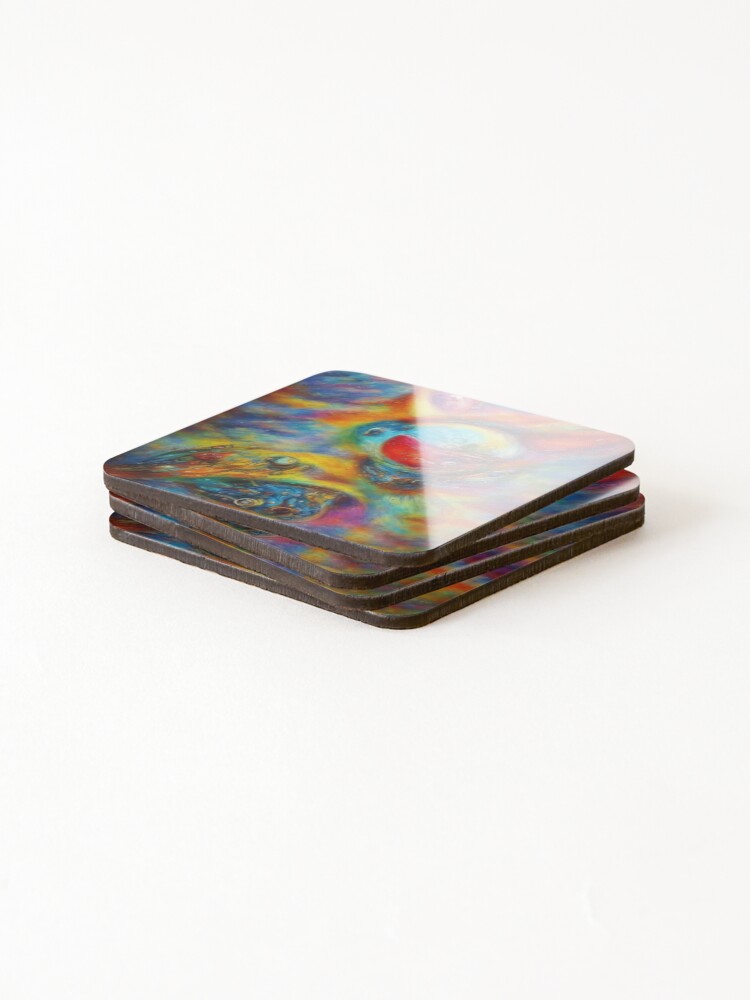 Thumbnail 4 of 5, Coasters (Set of 4), Abstract Colorful Design designed and sold by Rell1970.