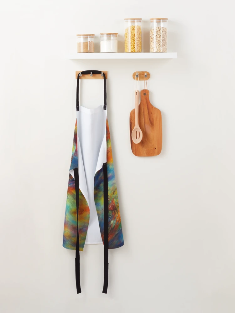 Thumbnail 2 of 6, Apron, Abstract Colorful Design designed and sold by Rell1970.