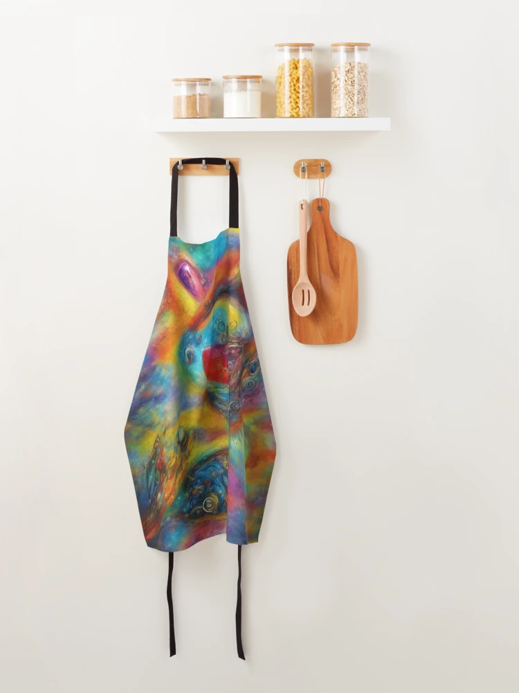 Thumbnail 4 of 6, Apron, Abstract Colorful Design designed and sold by Rell1970.