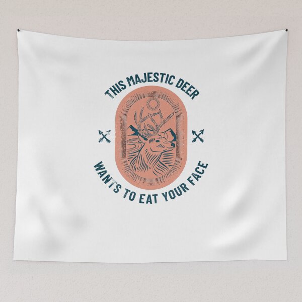 Item preview, This Majestic Deer Eats Faces! designed and sold by Battle-Dad-Tees.
