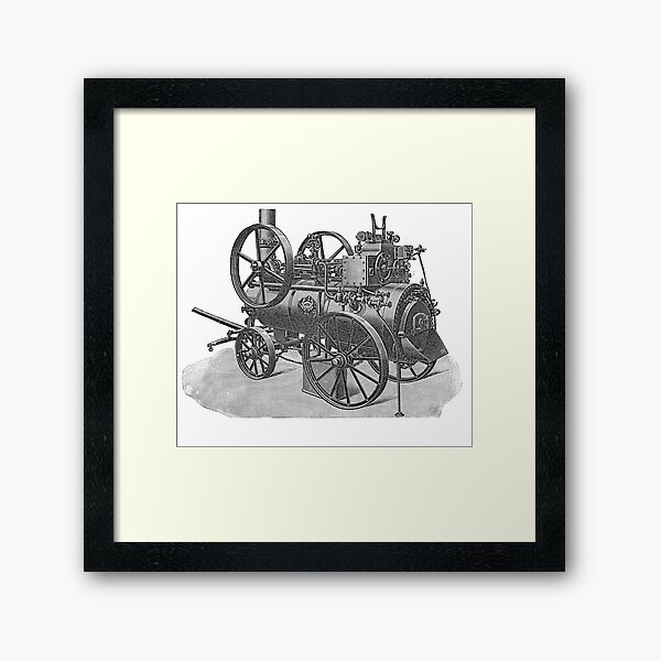 Ancient steam machine #steampunk #steampunkstyle #steampunkfashion #steampunkclothing #Cyberpunk #Dieselpunk #Fantasy #ScienceFiction #Ancientsteammachine #Ancient #steam #machine #steammachine Framed Art Print