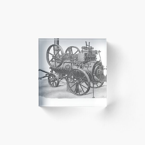 Ancient steam machine #steampunk #steampunkstyle #steampunkfashion #steampunkclothing #Cyberpunk #Dieselpunk #Fantasy #ScienceFiction #Ancientsteammachine #Ancient #steam #machine #steammachine Acrylic Block