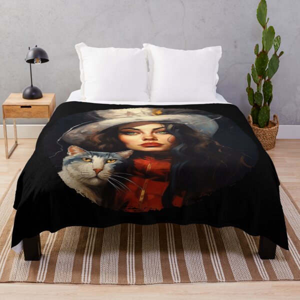 Item preview, Crazy Cat Lady Oil Paiting designed and sold by bellabitis.