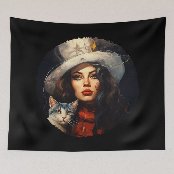 Item preview, Crazy Cat Lady Oil Paiting designed and sold by bellabitis.