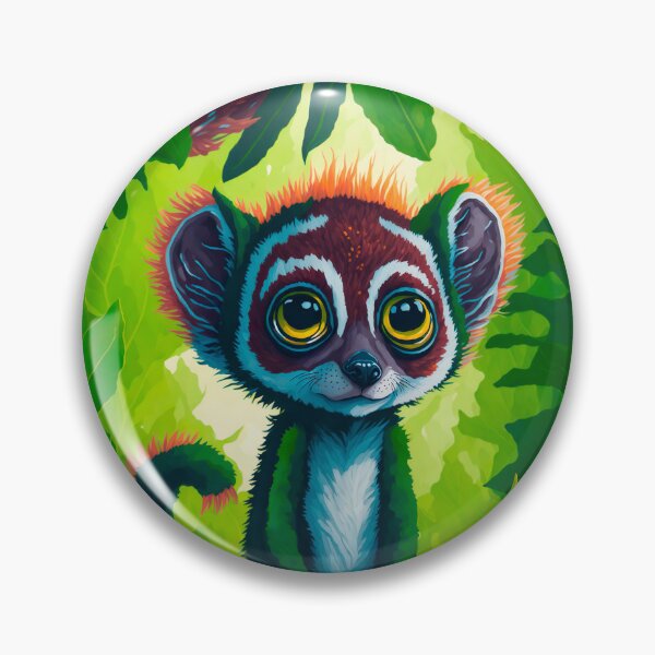 Artikelvorschau, Niedlicher Baby-Lemur im Dschungel entworfen und verkauft von Yoselin Moran.