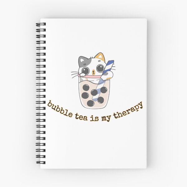 Item preview, bubble tea is my therapy Black and White Funny Sarcastic Quote meme  designed and sold by Mindlimes.