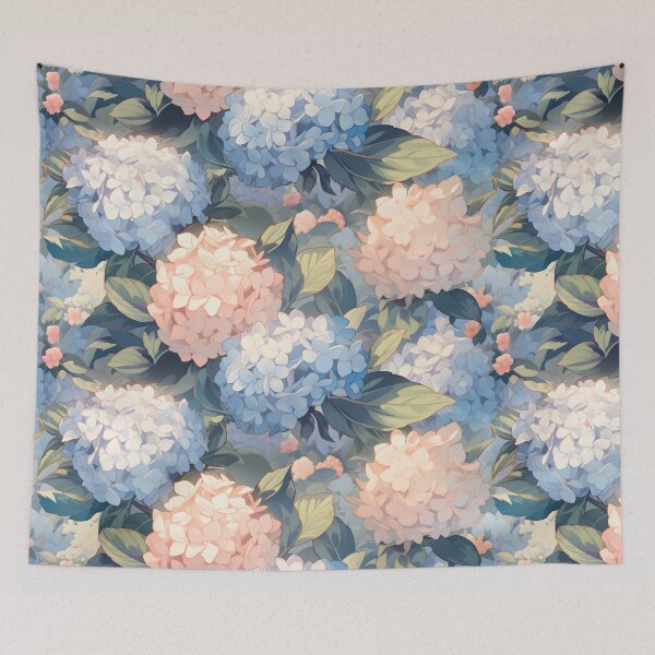 Item preview, Hydrangea floral pattern 2 designed and sold by SkyPouikPouik.