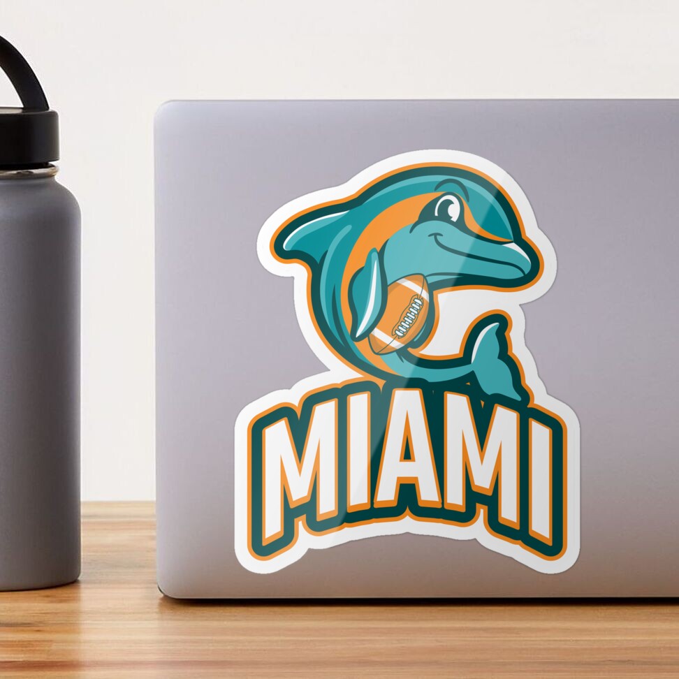 MIA Miami Local Standard MIA Retro Dolphin Miami F' Sticker