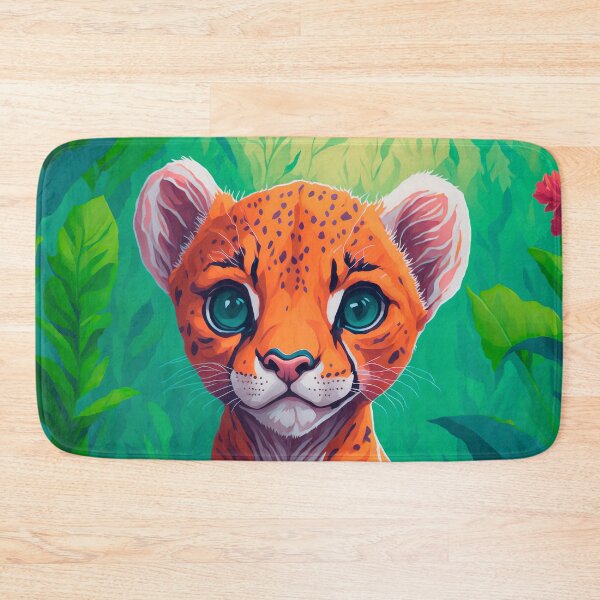 Item preview, Cute Baby Leopard In The Jungle designed and sold by Yoselin Moran.