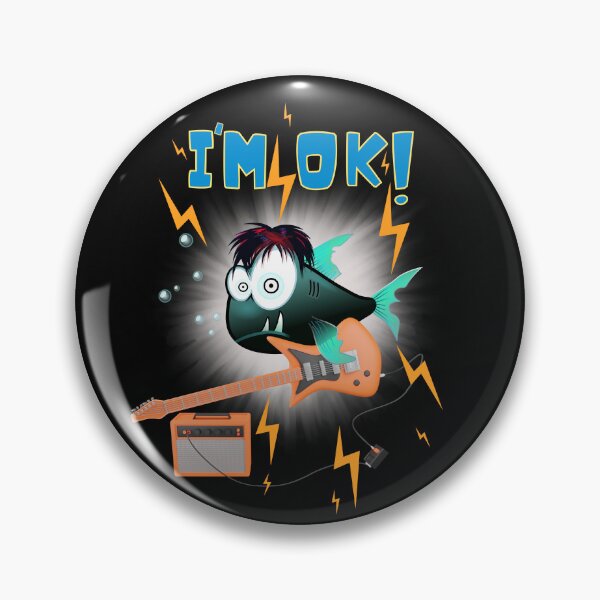 Item preview, A cool fish playing electric guitar and getting an electric shock designed and sold by Animal world designs.