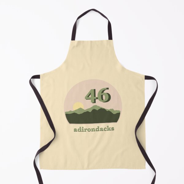 Item preview, Upstate New York Adirondack Skyline 46 High Peaks - Green/Yellow designed and sold by emilyspencer.