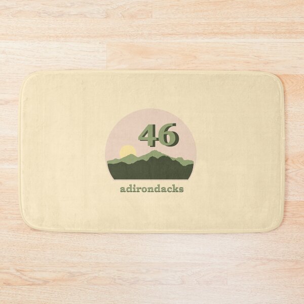 Item preview, Upstate New York Adirondack Skyline 46 High Peaks - Green/Yellow designed and sold by emilyspencer.