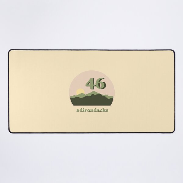 Item preview, Upstate New York Adirondack Skyline 46 High Peaks - Green/Yellow designed and sold by emilyspencer.