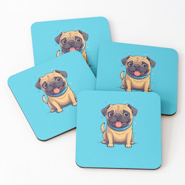 Item preview, Happy Pug Surfer designed and sold by Dog Lover.