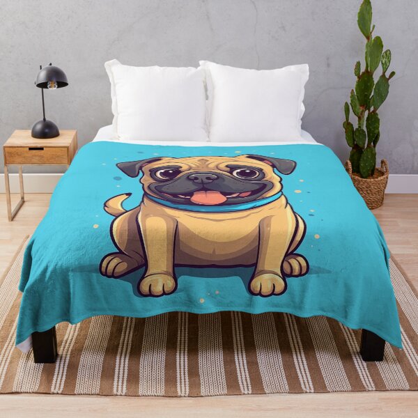 Item preview, Happy Pug Surfer designed and sold by Dog Lover.