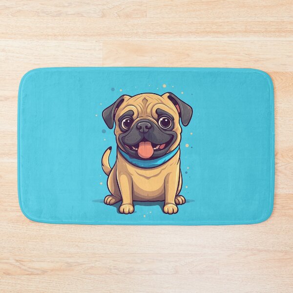 Item preview, Happy Pug Surfer designed and sold by Dog Lover.