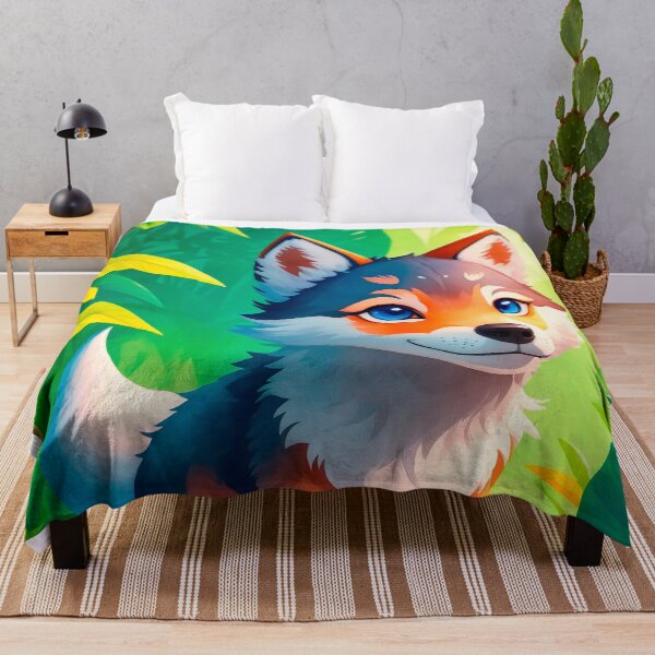 Item preview, Cute Baby Wolf In The Jungle designed and sold by Yoselin Moran.