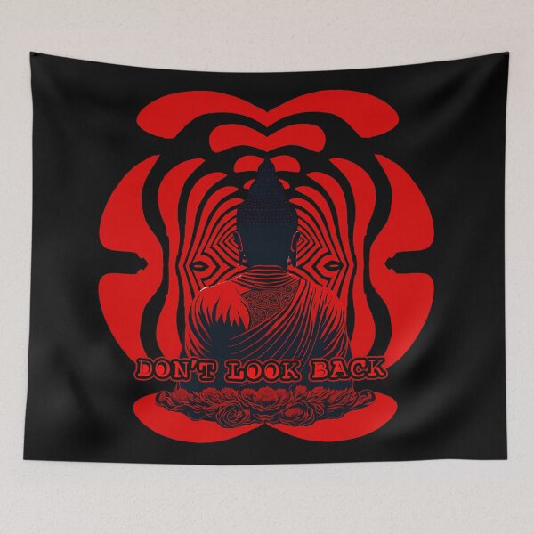 Item preview, Don't look back buddha designed and sold by ZenStickConcept.