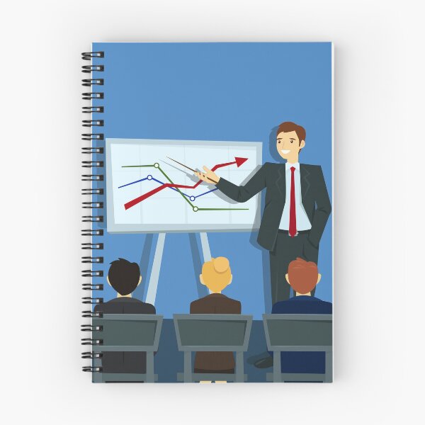 Item preview, Business Presentation. Businessman Shows Statistics on Board.  designed and sold by ivector.