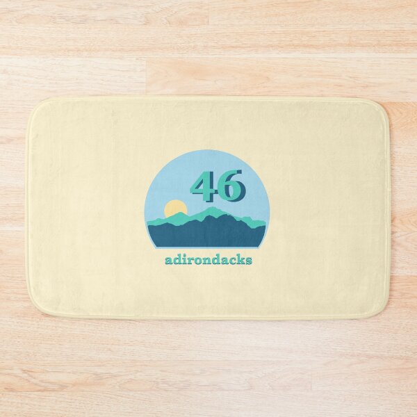 Item preview, Upstate New York Adirondack Skyline 46 High Peaks - Blue/Teal/Yellow designed and sold by emilyspencer.