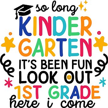 So Long Kindergarten, Kindergarten Grad, Graduation 2025 Svg, Kids Graduation Svg