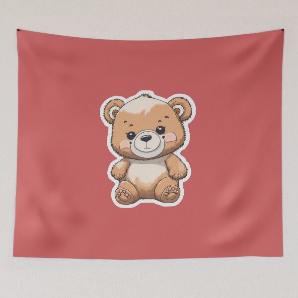 Item preview, Delightful Bear Hug Sticker designed and sold by har1tosha777.