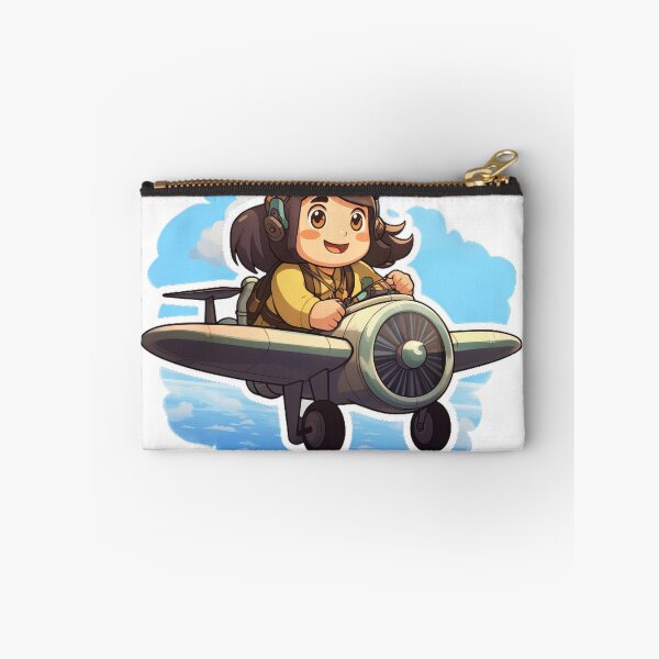 Item preview, Linda chica pilotando un avión de aventura designed and sold by ArtisticKevin.