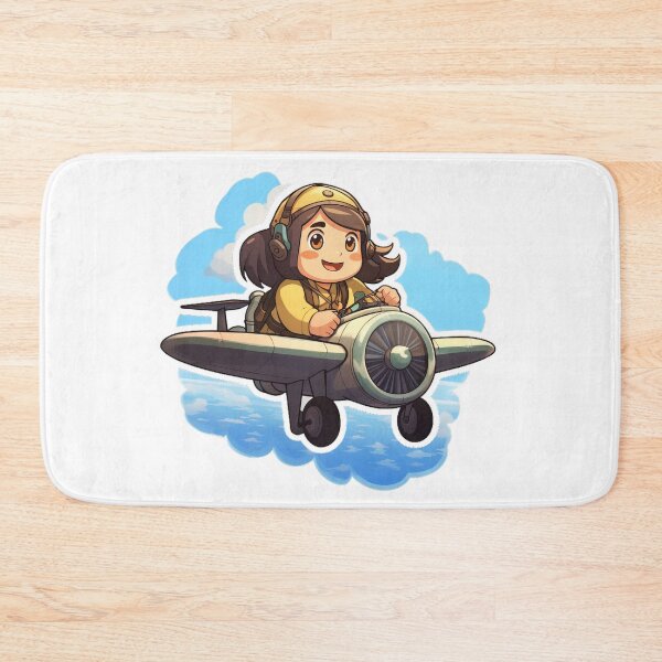 Item preview, Cute girl piloting an airplane on adventure designed and sold by ArtisticKevin.