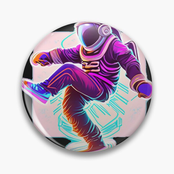 Item preview, tanzender dancing Astronaut cyberpunk designed and sold by Finity Atelier.