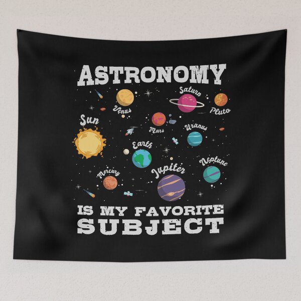 Item preview, Astronomy is my favorite subject, Solar System Planets designed and sold by HandicraftArt.