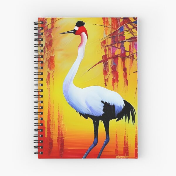Item preview, Red Crowned Crane at Sunset designed and sold by Ameiva-Apparel.