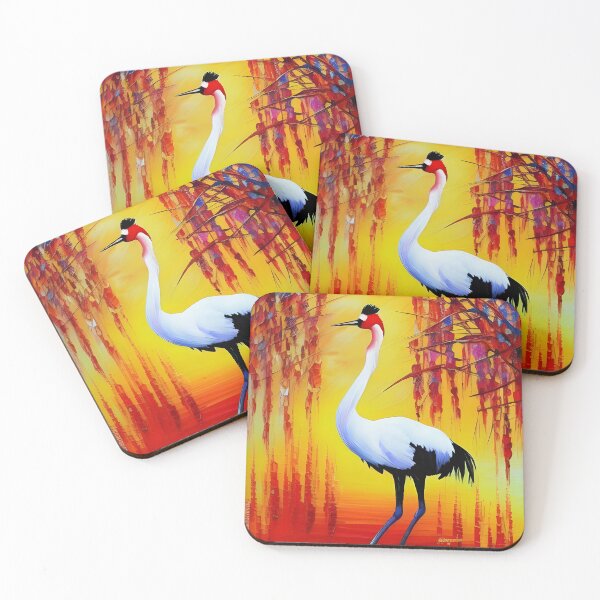 Item preview, Red Crowned Crane at Sunset designed and sold by Ameiva-Apparel.