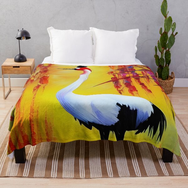 Item preview, Red Crowned Crane at Sunset designed and sold by Ameiva-Apparel.