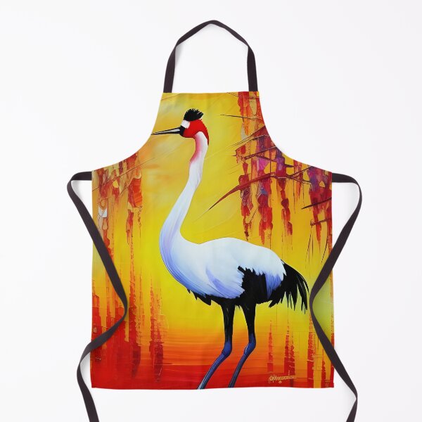 Item preview, Red Crowned Crane at Sunset designed and sold by Ameiva-Apparel.