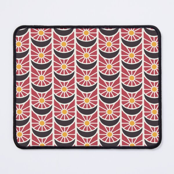 Item preview, KF 0049 D - Retro Vintage Flower Minimalist 70s Modern Geometric Floral Pattern designed and sold by KhakiFinch.