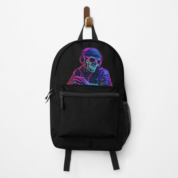 Item preview, Cool Skeleton DJ Wearing Beanie Halloween designed and sold by CoolHippoQuotes.