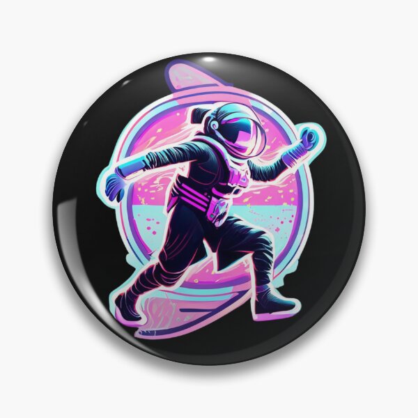 Item preview, tanzender dancing Astronaut cyberpunk 2 designed and sold by Finity Atelier.