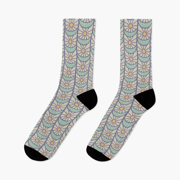 Item preview, KF 0049 F - Retro Vintage Flower Minimalist 70s Modern Geometric Floral Pattern designed and sold by KhakiFinch.