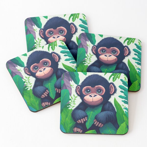Item preview, Cute Baby Monkey In The Jungle designed and sold by Yoselin Moran.