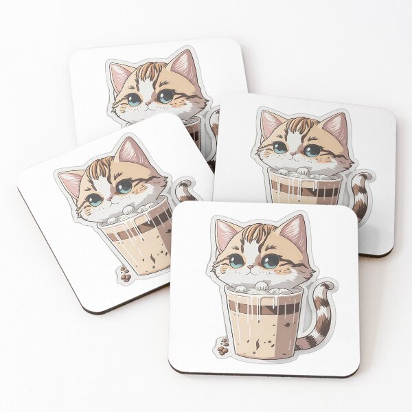 Item preview, Delightful Cat Hug Stiker designed and sold by har1tosha777.