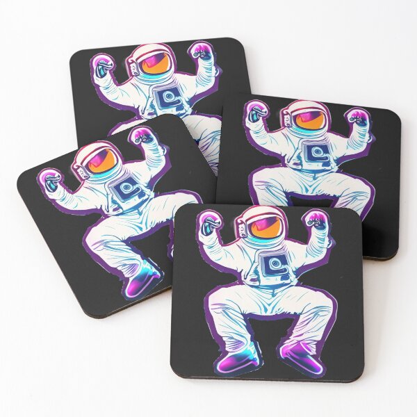 Item preview, tanzender dancing Astronaut cyberpunk 3 designed and sold by Finity Atelier.