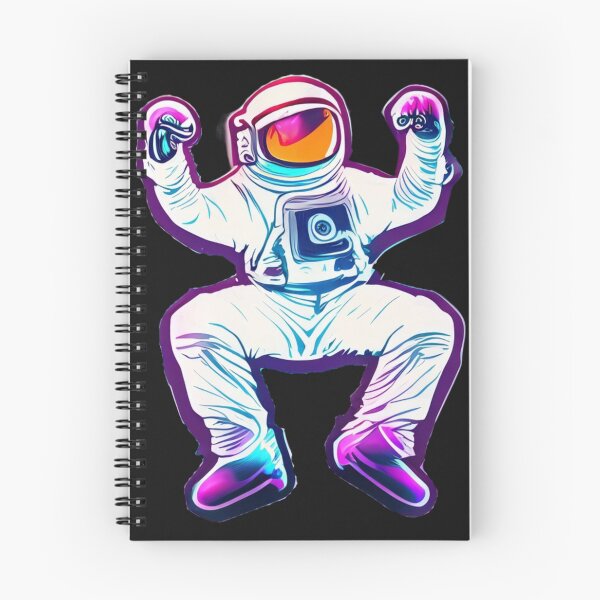 Item preview, tanzender dancing Astronaut cyberpunk 3 designed and sold by Finity Atelier.