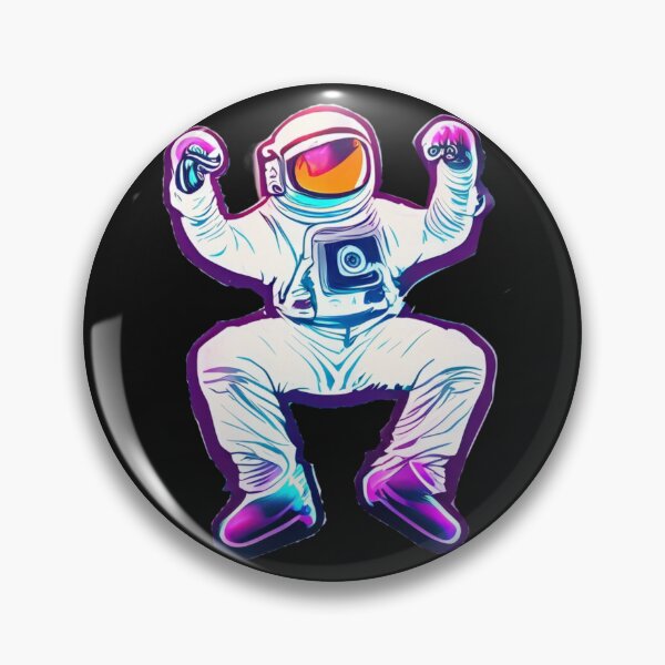 Item preview, tanzender dancing Astronaut cyberpunk 3 designed and sold by Finity Atelier.