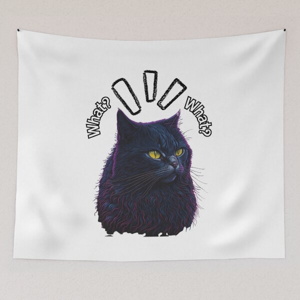 Item preview, Cat: What? - Quirky and Humorous Cat Design designed and sold by Phalong.