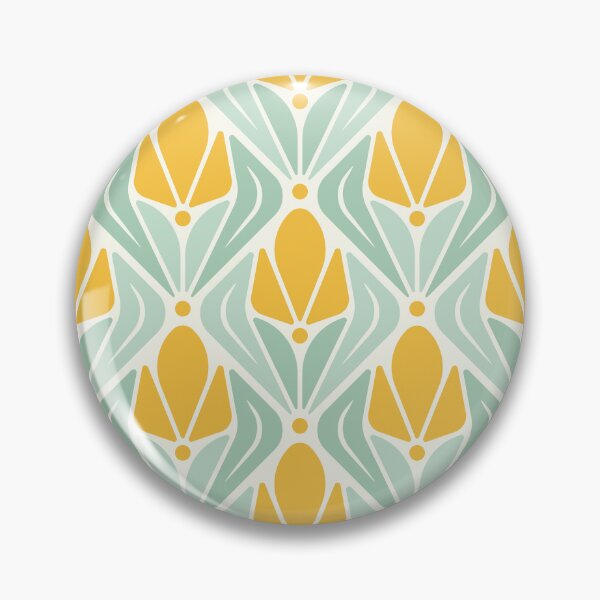 Item preview, KF 0050 F - Retro Vintage Tulip Flower Minimalist 70s Modern Geometric Floral Pattern designed and sold by KhakiFinch.