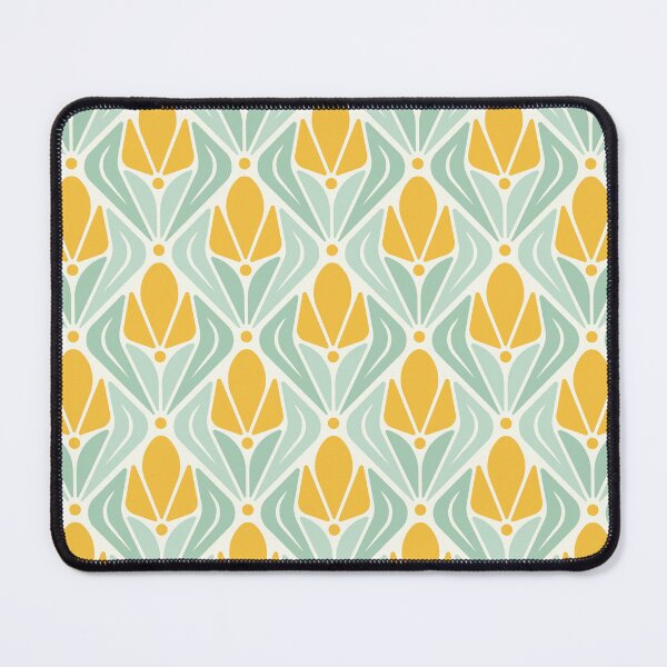 Item preview, KF 0050 F - Retro Vintage Tulip Flower Minimalist 70s Modern Geometric Floral Pattern designed and sold by KhakiFinch.